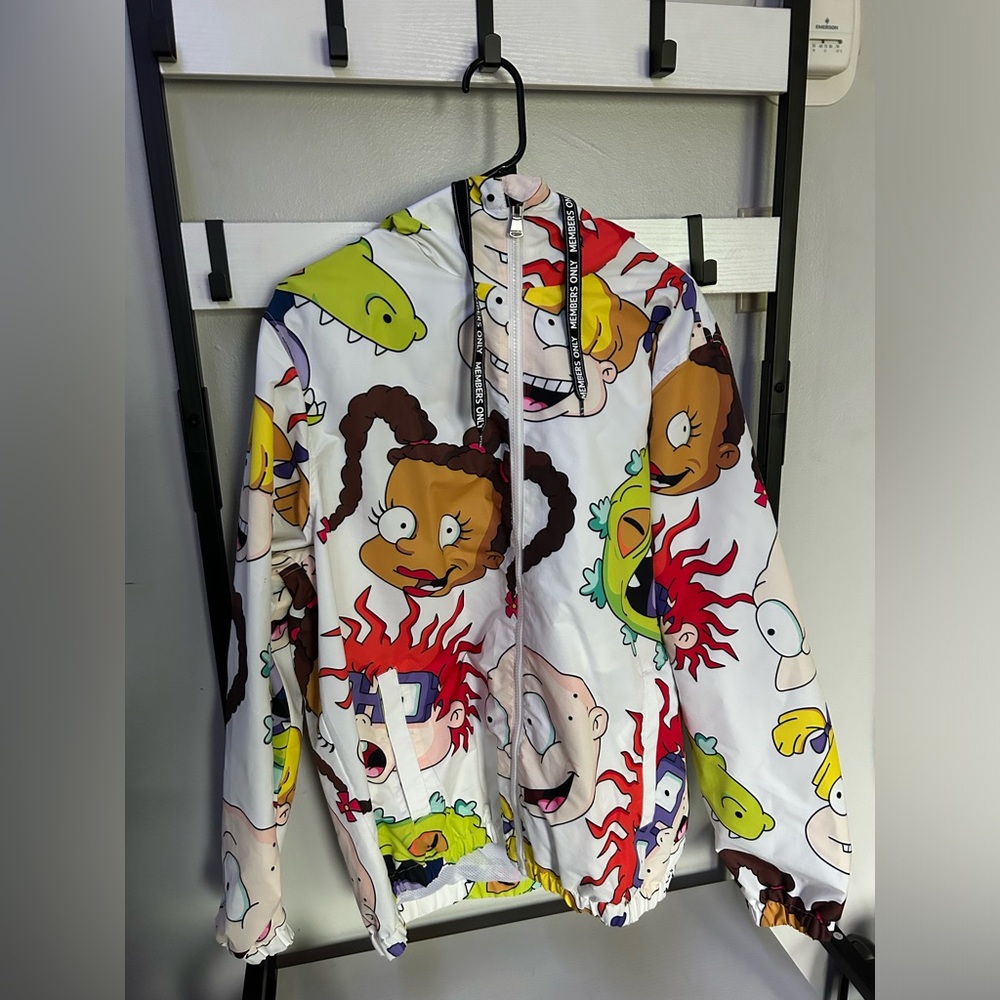 Members only x nickelodeon windbreaker, size large in men’s